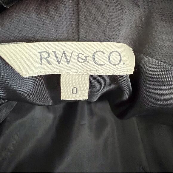 Rw & Co. Black Satin Tulle Strapless Midi Dress 0 - Picture 11 of 13